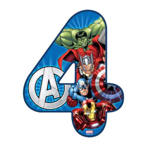 Avengers Number 4 Edible Icing Image - Click Image to Close